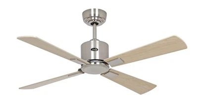 Energiespar Deckenventilator Fernbedienung Eco Neo III 103 cm Chrom matt Ahorn - Bild 1 von 4