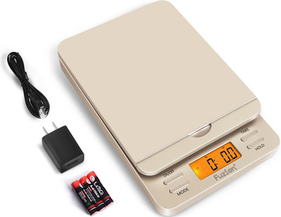 Fuzion Shipping Scale, 86 lb/0.1oz Digital Postal Scale for Packages, Hold and T