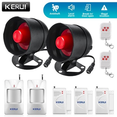 KERUI Home Wireless Burglar System Local Siren Speaker 120dB Safety Alarm Lot
