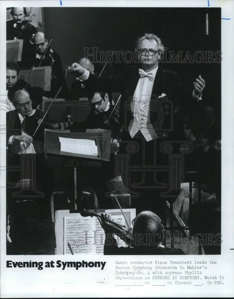 1977 Press Photo Conductor Klaus Tennstedt on "Evening at Symphony" on PBS - 画像1/2