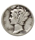 5 Random Date Mercury Dimes Constitutional Junk 90% Silver Coin Estate Bullion