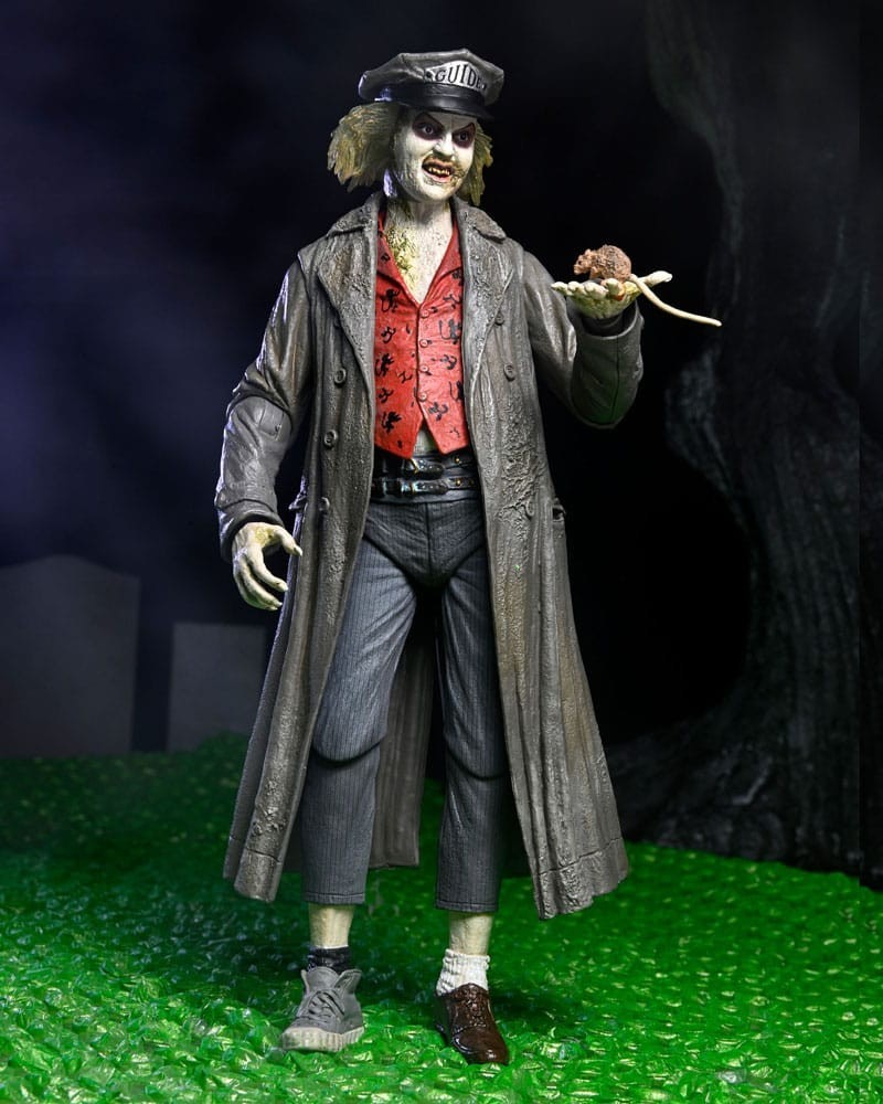 BITELCHUS 1988 Figura Ultimate Beetlejuice Tour Guide The Bio-Exorcist 18cm NECA
