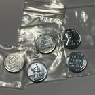 1943 STEEL LINCOLN CENT 5-COIN SET AU Bright 5 Penny Lot