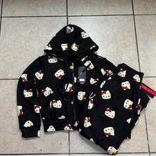 Black and white Hello Kitty hoodie and pants set Size S