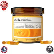 Synchro Gold Medical-Grade Liposomal Turmeric – 60 Capsules