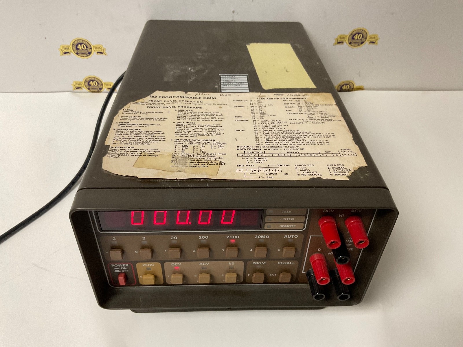 Keithley Instruments 192 Progrmmable DMM Digital Multimeter test equipment