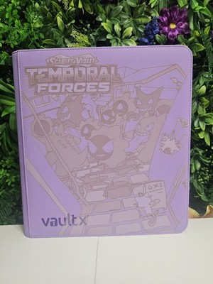Vault X Binder 12 Pocket Temporal Forces Gastly Deerling Laser Engraved Pokemon