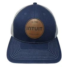 Est. 1983 Intuit Power Prosperity Trucker Hat Blue One Size Adjustable Mesh Back