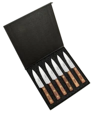 Case xx Knives Kitchen Knife Cutlery Steak Walnut Wood 6-Knife Set 11078
