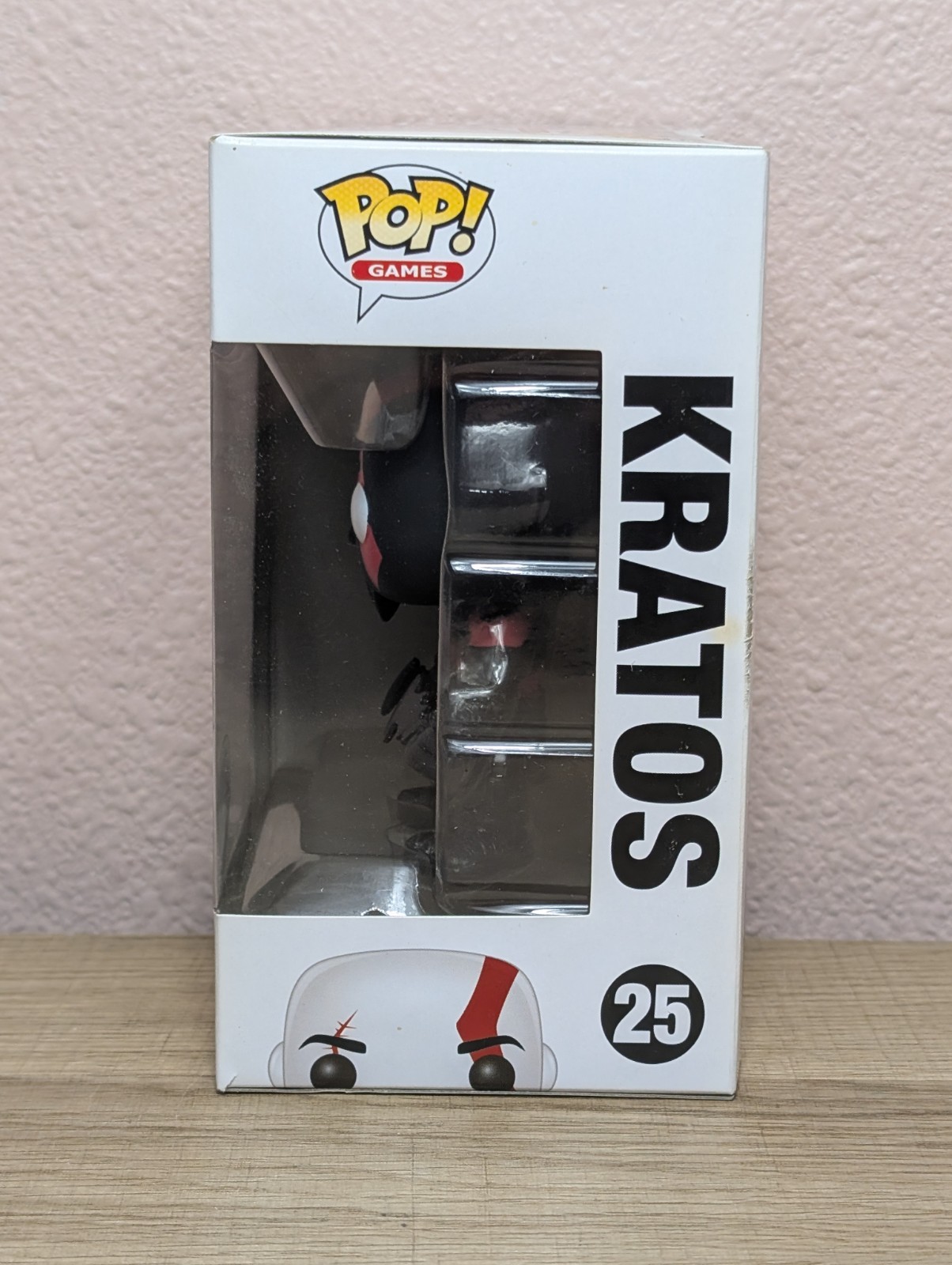 NIB GameStop Exclusive God of War Kratos Black (Fear) Funko Pop W/ Protector thumbnail 3