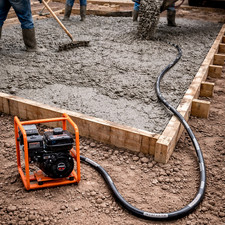 Petrol Vibrating Concrete Poker With 60mm Hose Dynapac 6.5hp Engine Cement
