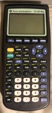 Texas Instruments Ti-83 Plus Graphing Calculator Black With Cover and Tested