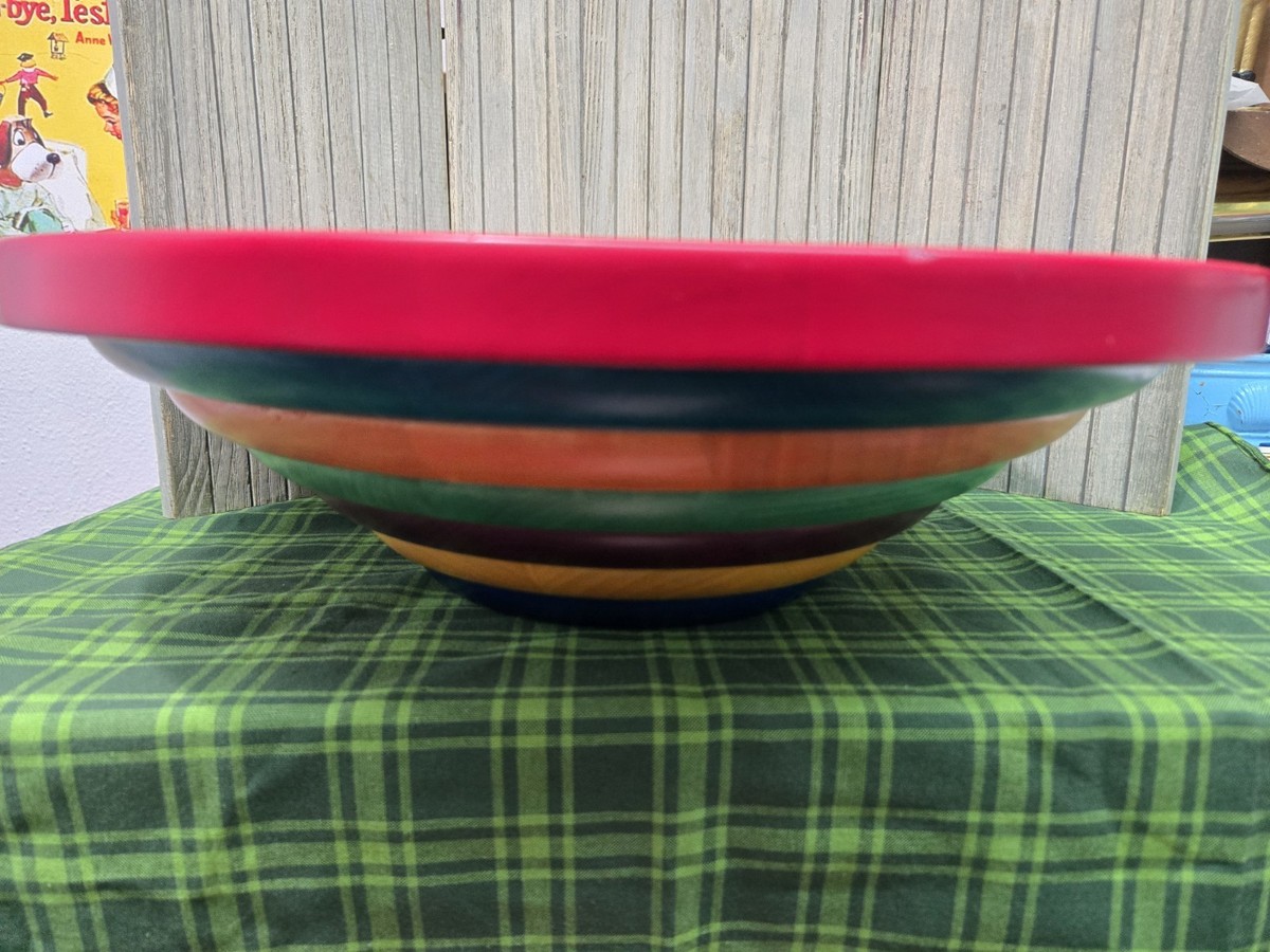 MANZONI PIETRO Memphis Milano Contemporary Modern Wood BOWL - 16