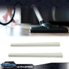 2 Pack White 19" Plastic Vacuum Attachment Wand Pipe Hose Tool Extension 1.25 ID