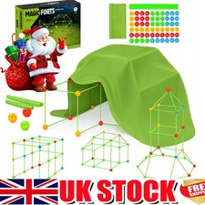 Kids Construction Fort Building Kit Castles 3D Play House Tent Child Toys 175Pcs