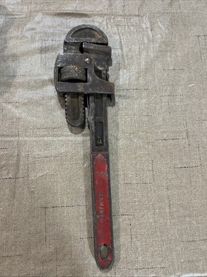 VTG 14 Guaranteed GERMANY pipe Wrench #14 Red Handle Took