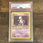 Pokémon 1999 Mewtwo French 1st Edition Holo Rare Base Set PSA 7 #10/102