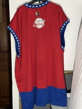 Majestic Hardwood Classics NBA Baltimore Bullets Jersey Red Blue size 4X
