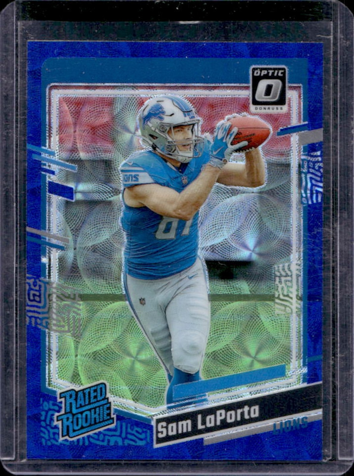 2023 Donruss Optic Sam LaPorta Blue Scope Prizm Rated Rookie #237 Lions