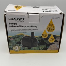 Little Giant PondWorks PES-1000-PW Submersible Pond Pump 1150 GPH 1200 Gal 115V