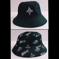 Las Vegas Aces San Antonio Silver Stars Reversible Bucket Hat OSFM Black WNBA 