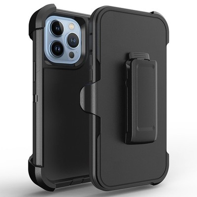 For iPhone 14 Pro Max Case Heavy Duty Shockproof Cover with Belt Clip 6.7-in
