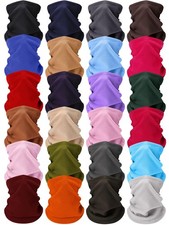 24 Pcs Winter Fleece Neck Warmer Adjustable Gaiter Windproof Balaclava Scarf ...