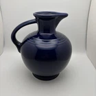 Fiesta USA HLC Cobalt Blue Carafe Pitcher W/Handle 8”