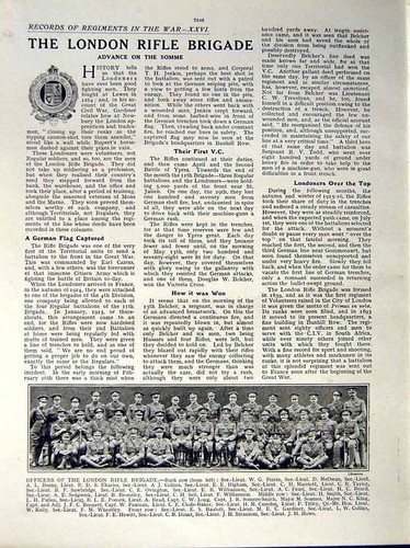 Original Old Vintage Print 1917 War Siers British Worcesters London Brigade