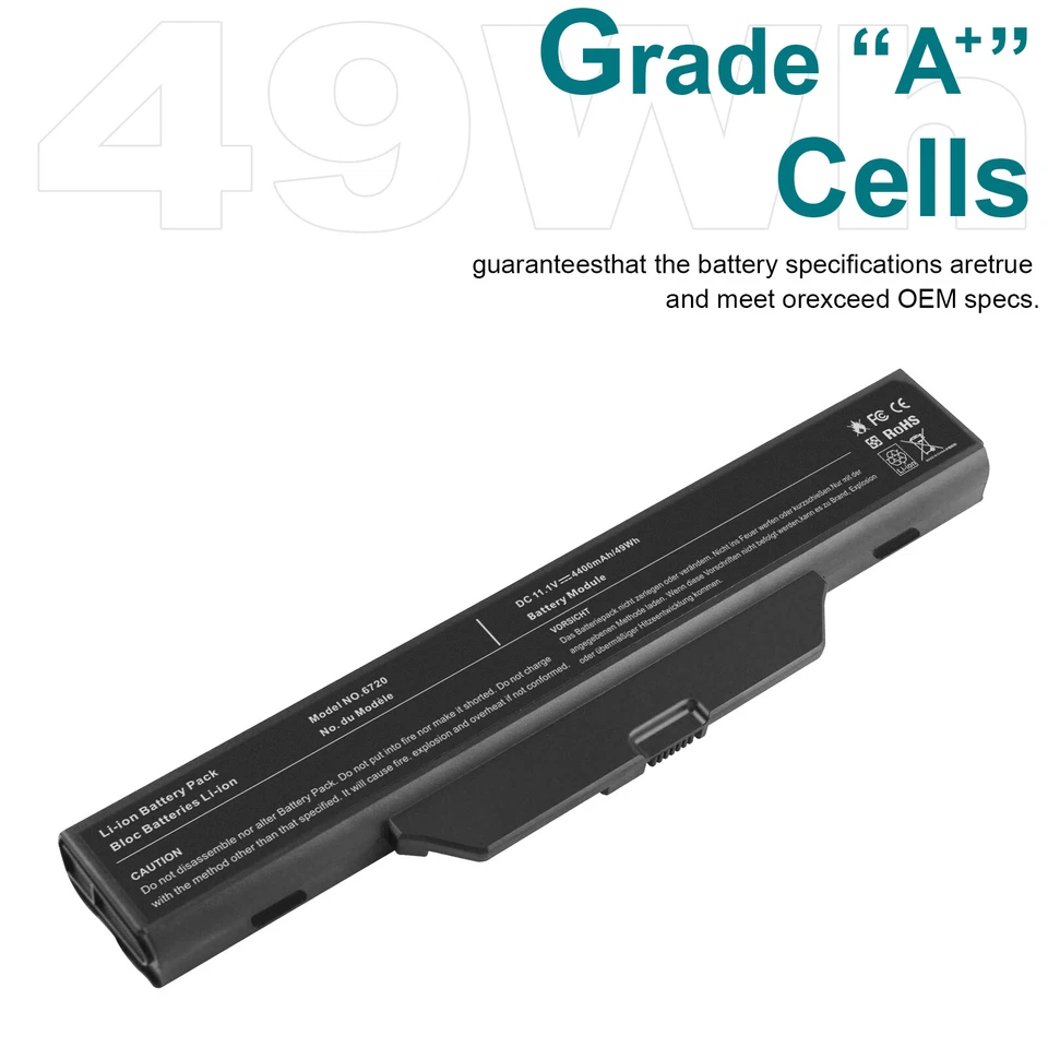 HSTNN-LB51 HSTNN-OB51 Akku für HP Compaq 550 610 615 6720s 6730s 6735 GJ655AA DE - Bild 2 von 4