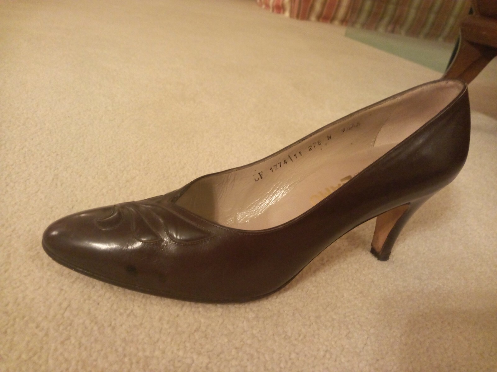 Ferragamo Women's Shoes Brown Leather Womens Pumps Size 9 1/2 AA eBay