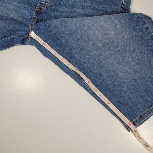 Levi San Francisco 515 Skimmer Faded Blue Stretch Denim Capris, Size 16 Flap - Picture 4 of 10