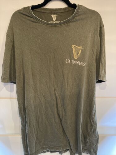 GUINNESS Green Ireland T-shirt Graphic Short Sleeve Size XL - Afbeelding 1 van 5