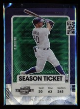 2021 CHRONICLES GREEN WAVE SEASON TICKET CONTENDERS OPTIC PETE ALONSO METS