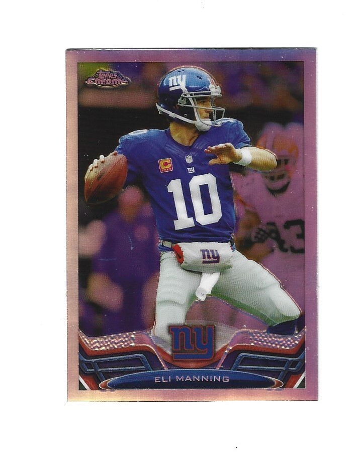 2013 Topps Chrome Refractors #105 Eli Manning NEW YORK GIANTS