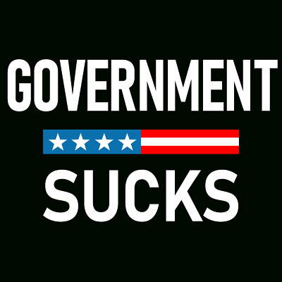 Government Sucks Sticker Anti Government Authority Rebel Sticker