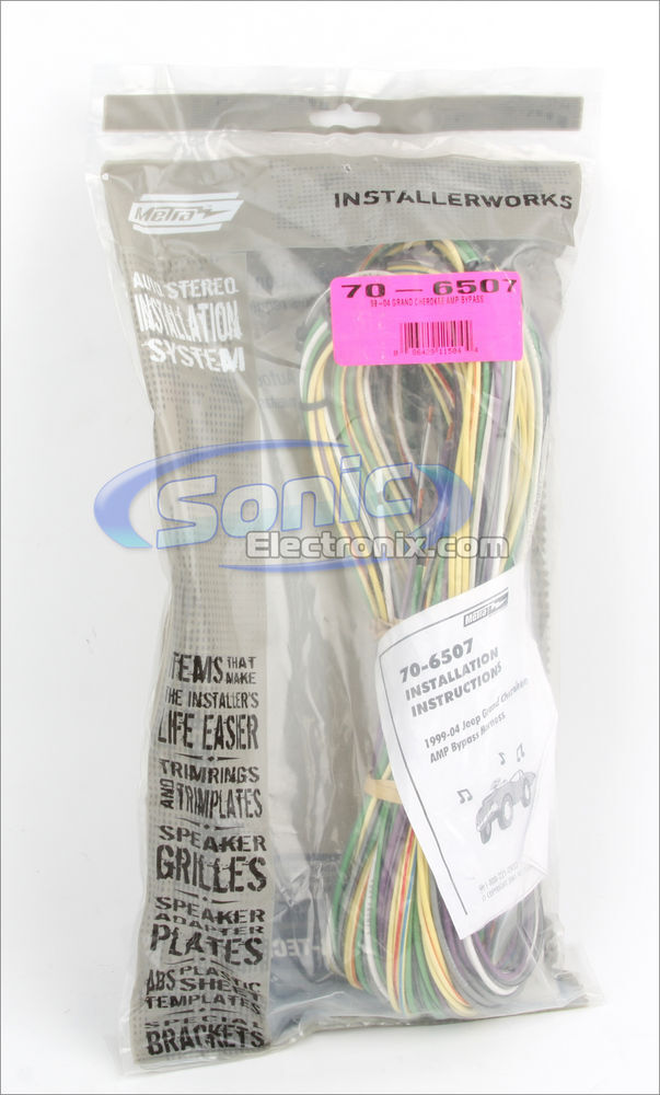 Metra 70-6507 Amplifier Bypass Harness for 1999-2004 Jeep Grand