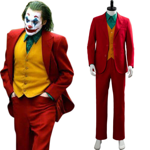 2019 Movie Joker Joaquin Phoenix Arthur Fleck Cosplay Costume Suit Halloween MEN - Bild 12 von 72