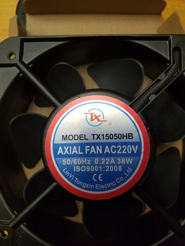 AC Axial Industrial Welder Compressor Cooling Hi Power Fan 220V 38W 150MM X 50MM - Picture 3 of 3