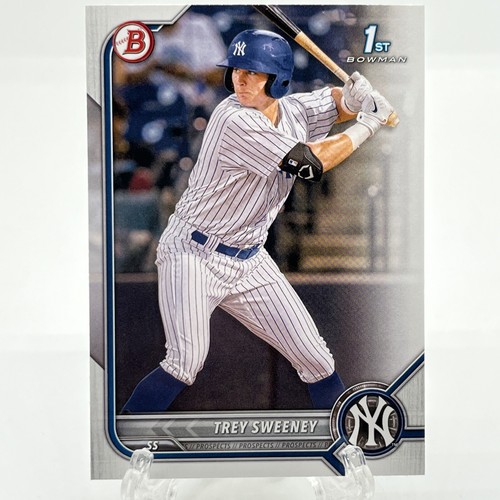 2022 Bowman Chrome Prospects Trey Sweeney New York Yankees BP 137 1st
