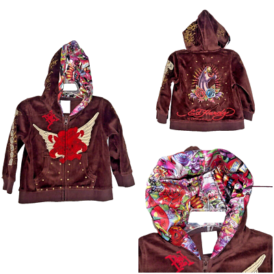 Ed Hardy Kids Christian Audigier Toddler Size 12-18 Months Brown