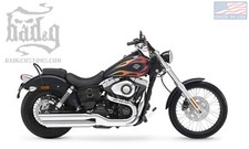 Bolso Cubierta Batería Harley DYNA Cuero Genuino - DBB07 BAD&G CustomS