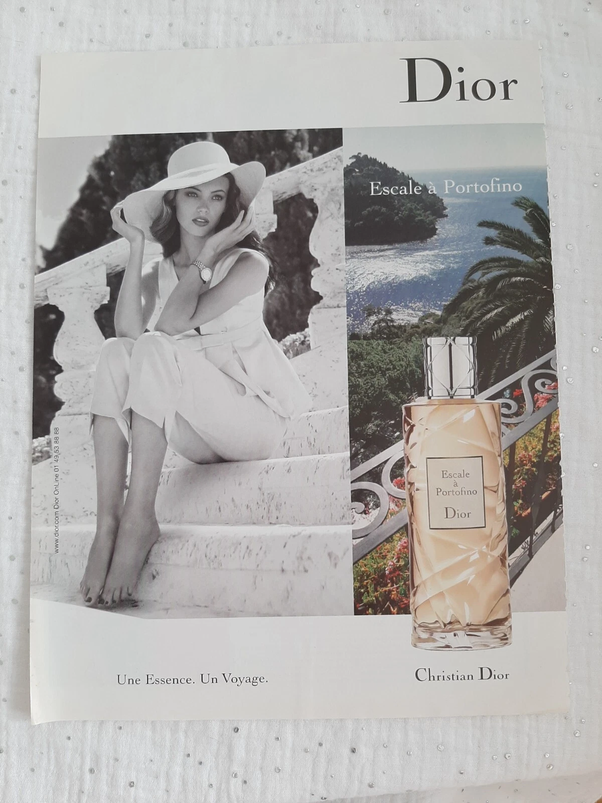 Publicité papier Parfum. Perfume Ad C. Dior Escale de 2008