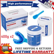 2x 400g Dental Putty Fast Set PVS VPS Impression Material Silicon Hydrophilic US