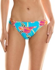 Trina Turk Womens Poppy Banded Hipster Printed Swim Bottom Sz 10 Separates