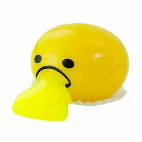 Squishy Puking Egg Yolk Squeeze Ball With Yellow Goop Anti-Stress Relief Toy - Picture 4 of 21