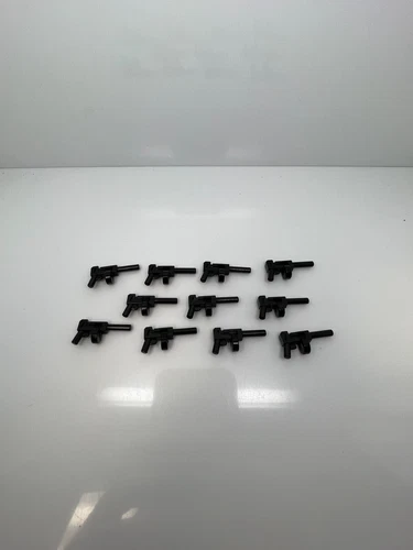 Lego Minifigure Weapon Lot Of 10 Black Tommy Guns W#12