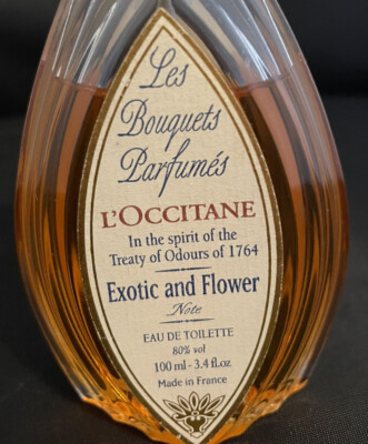Rare Vintage L'Occitane Exotic And Flower In Spirit Of Odors
