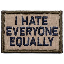 I Hate Everyone Equally - 2x3 Patch