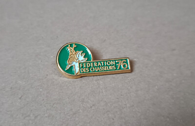 Jagdpins / Jägerbund 76 (Goldbasis signiert J. BI.)